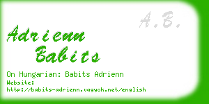 adrienn babits business card